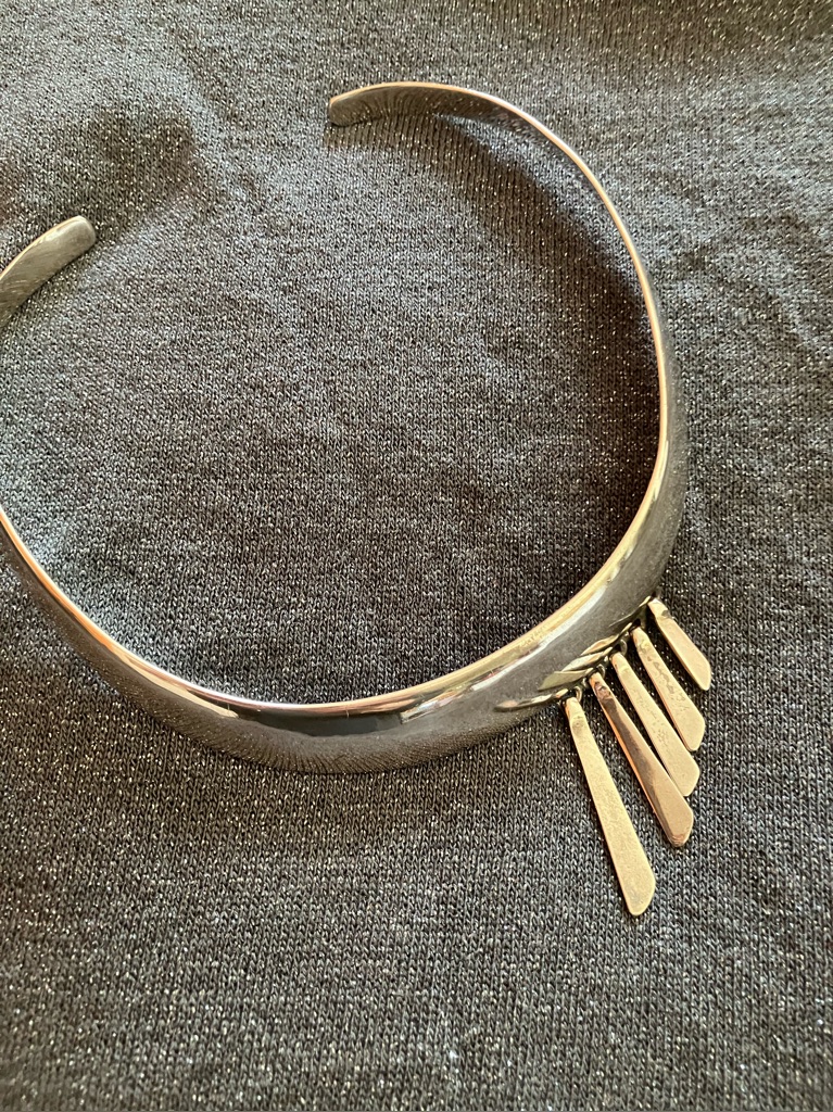 Vintage Sterling Silver Chocker Handcrafted In Taxco, Mexico
